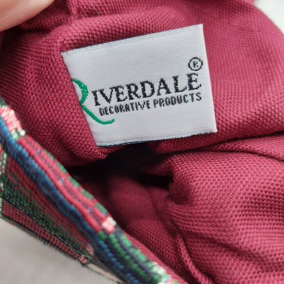 Riverdale Christmas Stocking Santa Tapestry Woven Multi-colored - Picture 8 of 9